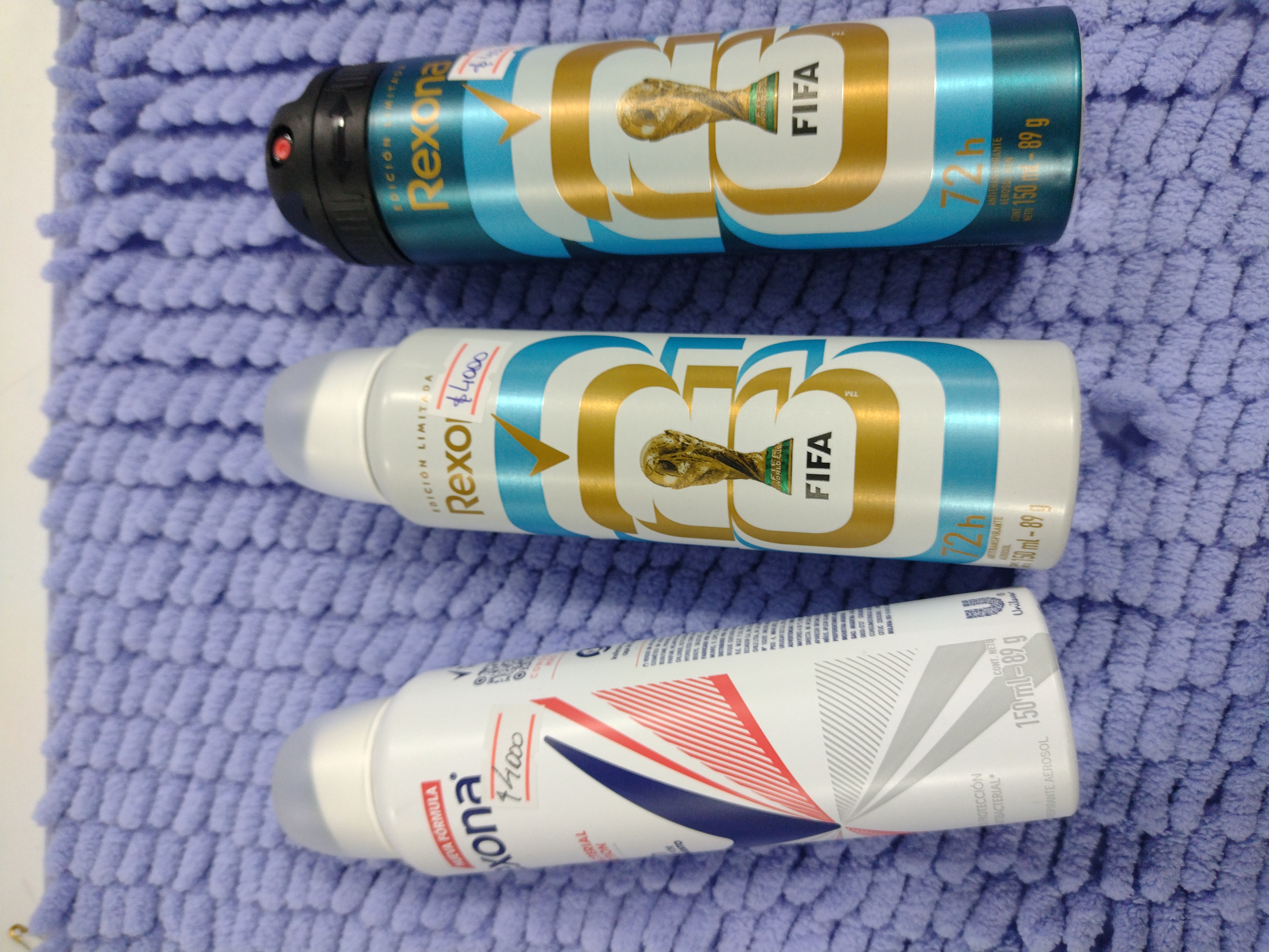 Desodorantes aerosol 