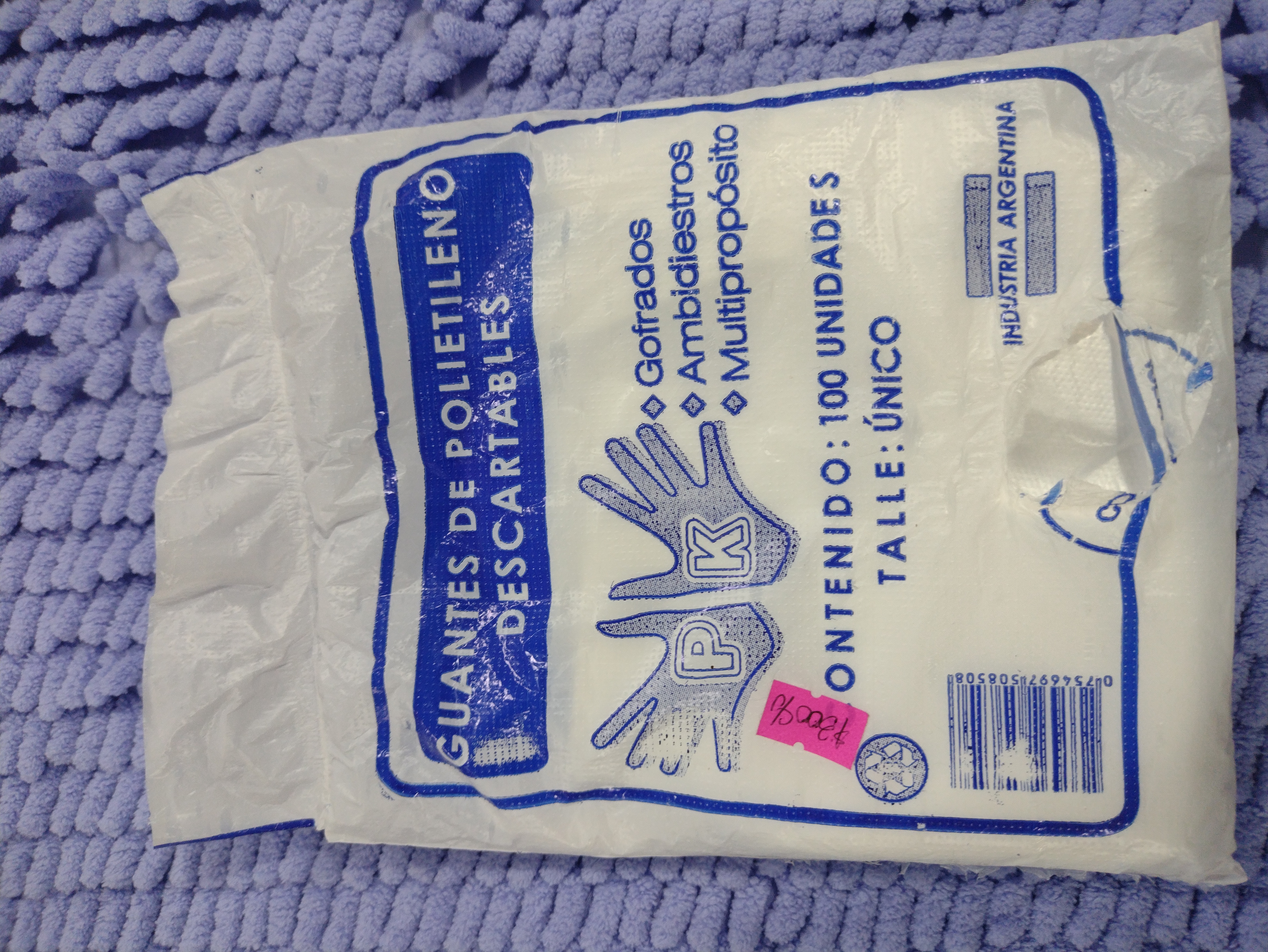 Guantes descartables 