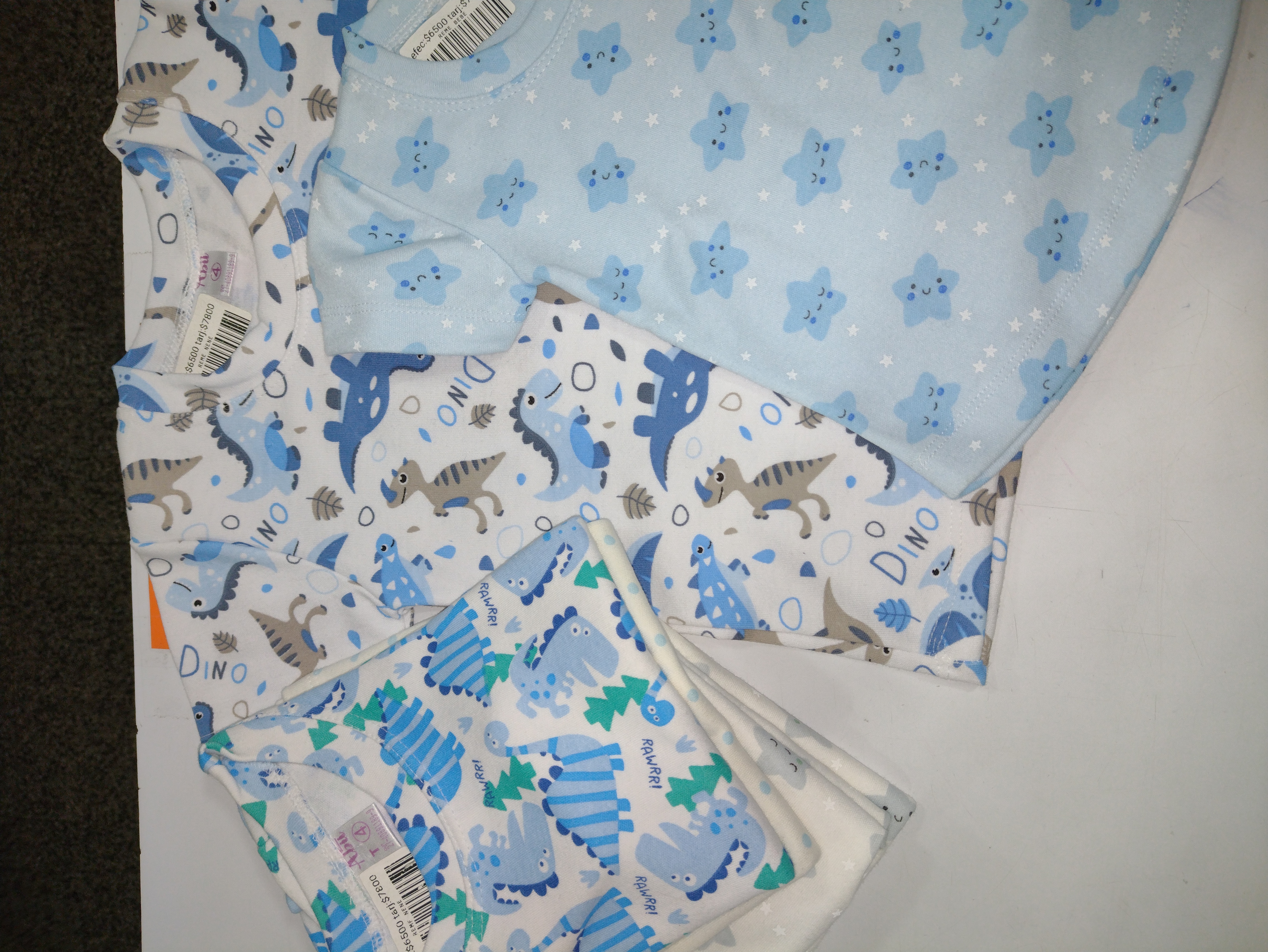 Remeras de algodón bebe