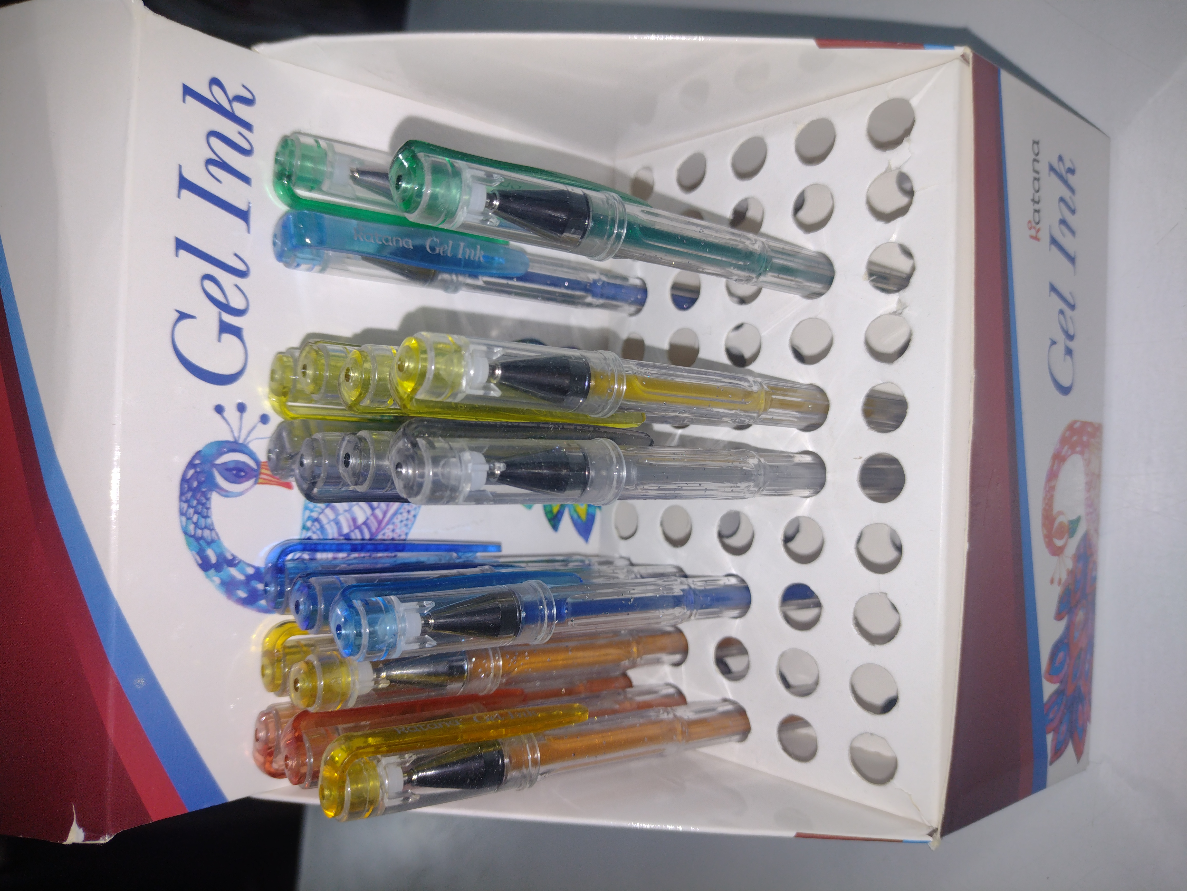Lapiceras gel brillosas 